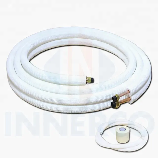 Заводская поставка, фантастическое качество, огнестойкая медная изоляционная труба, комплект для установки в кондиционер