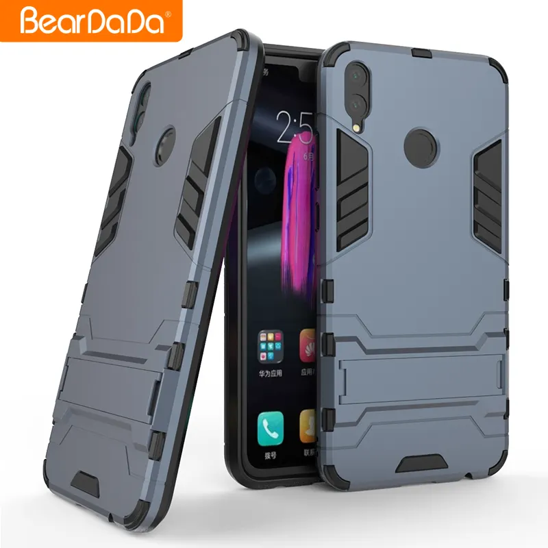 Shockproof kickstand tpu pc custom back case cover for honor 8x phone case
