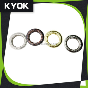 Accessoires pour rideaux KYOK, anneaux <span class=keywords><strong>de</strong></span> rideaux <span class=keywords><strong>en</strong></span> acier inoxydable, œillets métalliques pour rideaux, anneaux métalliques pour rideaux, œillets pour ruban, œillets <span class=keywords><strong>de</strong></span> 60 mm - Product Image 2
