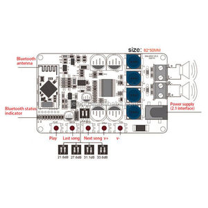 Ban Đầu Không Dây 4.0 Board Khuếch Đại Âm Thanh Receiver TDA7492P 25W + 25W Khuếch Đại Kỹ Thuật Số Hội Đồng Quản Trị - Product Image 4