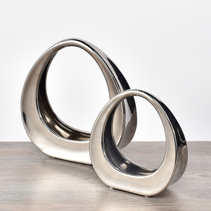 Personalizzato a buon mercato decorazione dell'hotel di ceramica argento ornamentali nordic <span class=keywords><strong>moderno</strong></span> decorazione della <span class=keywords><strong>casa</strong></span> pezzi - Product Image 6