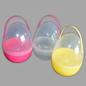 Modern Hot Selling 25cm Transparent <strong>Plastic</strong> Large <strong>Easter</strong> <strong>Egg</strong> with Handle Decorations - Product Image 2