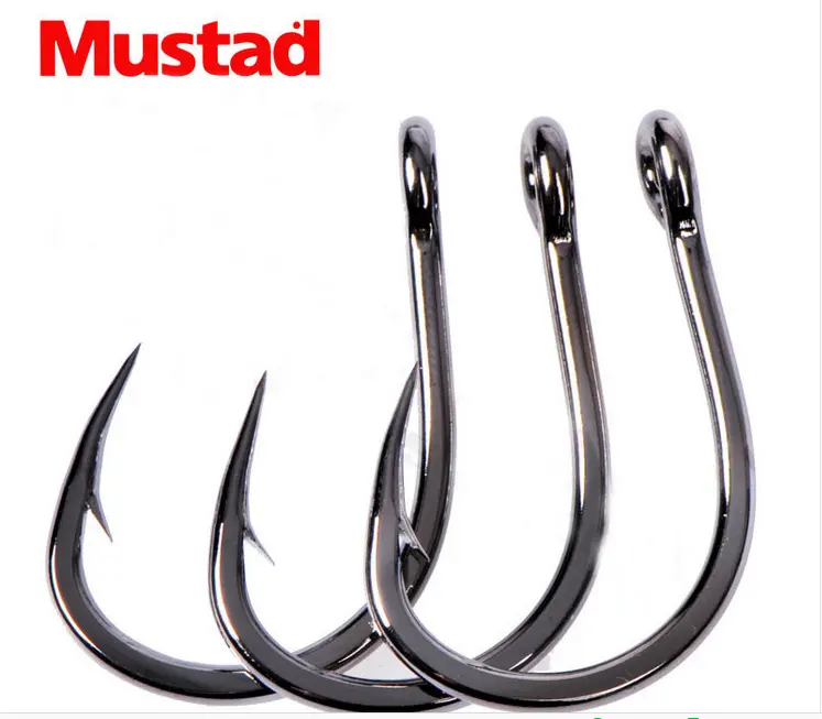 Mustad 10827 Strong Stainless Steel bulk hook fishing Tackle jigging hook high carbon steel hook