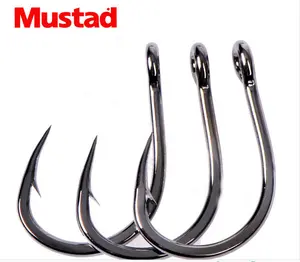 Mustad 10827 güçlü paslanmaz çelik toplu kanca olta takımı jig kanca yüksek karbon çelik kanca