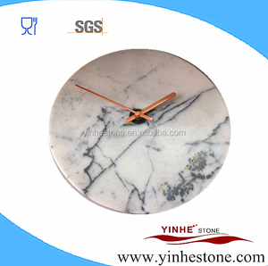 Artículos para el hogar <span class=keywords><strong>Hotel</strong></span> decorativos de piedra natural barato blanco negro relojes de pared - Product Image 3