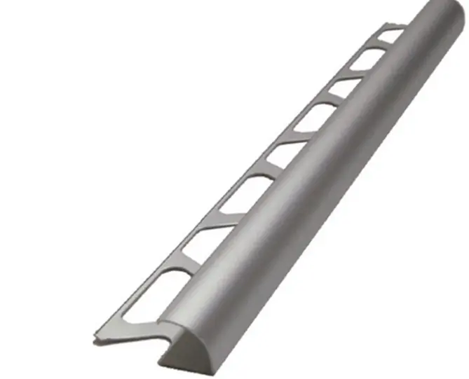 Perfil de alumínio flexível para tapete, venda por atacado de metal de alumínio com borda reta upvc