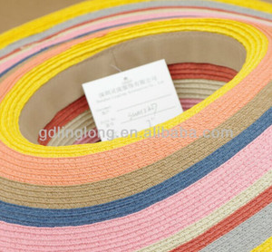 Papel de ala ancha sombrero divertido <span class=keywords><strong>para</strong></span> la playa de vacaciones de verano en cebra - color de la raya - Product Image 2