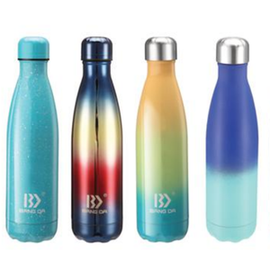 Meilleure vente 500ml flacon à vide à double paroi en acier inoxydable isolé sous vide <span class=keywords><strong>bouteille</strong></span> d'eau en forme de cola avec couvercle - Product Image 3