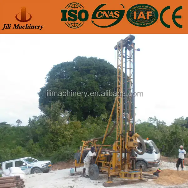 JLT200 Trailer Mounted Top head driven Portable Simple Water Well Drilling Machine