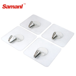 <span class=keywords><strong>Perchero</strong></span> de <span class=keywords><strong>Pared</strong></span> con Ganchos Adhesivos de 0.5mm de Grosor para Baño, <span class=keywords><strong>Perchero</strong></span> de Plástico, Ganchos de Bambú para Puerta, Bolsa Gratis - Product Image 6