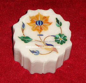 Beautiful Marble Inlay Jewelry Box - Product Image 1