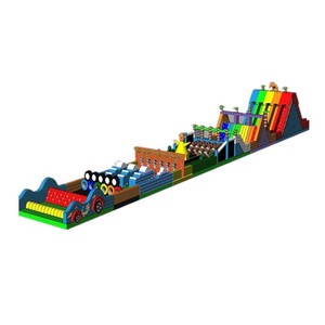 Túnel de carreras speedway gigante, pista de obstáculos inflable grande para eventos - Product Image 3