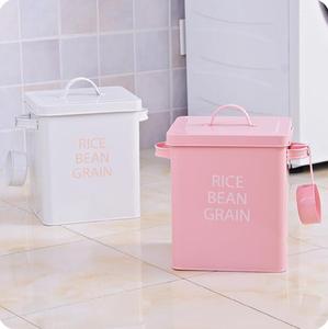 Storage Storage Rice Barrels Large Flour Storage Bin Canister Food Storage Canister Laundry Powder Storage Boxes Container With Spoon