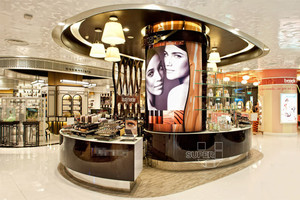 Trung Tâm Mua Sắm Kính <span class=keywords><strong>Kiosk</strong></span> Trạm Chuyên Nghiệp Make <span class=keywords><strong>Up</strong></span> Brushes Hiển Thị Đứng - Product Image 5