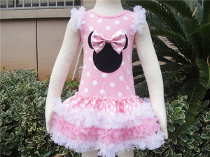 Gros new fashion girl outfit décoratifs. <span class=keywords><strong>minnie</strong></span> mouse robe de bébé - Product Image 3