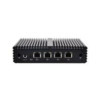 Mini PC X86 Qotom Industrial sin ventilador Mini PC Ubuntu PC de escritorio Nano ITX J1900 4 LAN Micro Barebone Mini computadora Linux