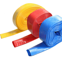 Tuyau flexible d'irrigation agricole haute pression 4 6 8 10 bars, tuyau de refoulement d'eau en PVC jaune/bleu/rouge, tuyau plat/tube