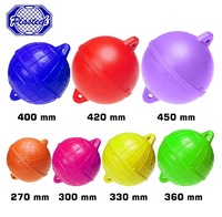 PLASTECH 75 mm 300 Metre Kırmızı UV Dayanımlı ABS Küresel Uzun Olta Balıkçılığı Şamandırası Çift Gözlü Halat Tutucu Tasarımlı Yüksek Su Seviyesi İçin Uygun