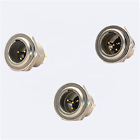 Prise 3 p audio en vrac femelle mâle à angle droit connecteurs prise 3 broches mini xlr connecteur de câble À vendre