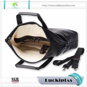 Hombres de negocios de moda personalizada mochila de viaje bolsa de ordenador portátil maletín de cuero - Product Image 5