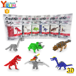 Nouveau produit lancement 2017 3D <span class=keywords><strong>dinosaure</strong></span> BRICOLAGE 5mm perler fusionné <span class=keywords><strong>hama</strong></span> perles ensemble oem perles - Product Image 5