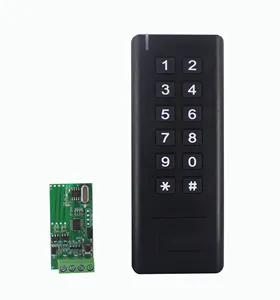 433mhz Wireless Keypad Reader and Receiver Support Codes and RFID Card functions