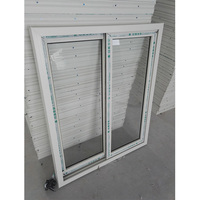 Fenêtre coulissante horizontale en PVC à 2 rails de conception européenne avec grille, moustiquaire magnétique et volet anti-insectes