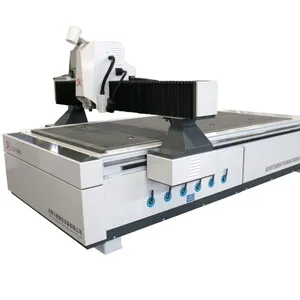 2019 Newest CCD-1325 Automatic -contour Cutting CNC Router Machine NC Studio Control System and CCD Contour System Water Cooling