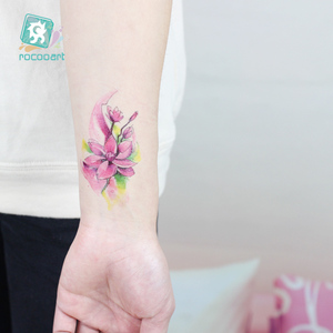 Mixed16 Fogli Fiore Tatuaggi Temporanei per Le Donne A Mano di Modo Autoadesivo Del Tatuaggio di <span class=keywords><strong>Arte</strong></span> di Corpo Impermeabile Braccio <span class=keywords><strong>Tatoo</strong></span>. - Product Image 6