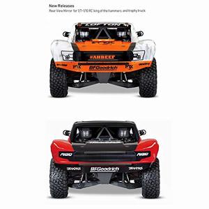 RC auto specchietto retrovisore materiale metallico compatibile 1/7 RC a breve corso camion UDR 1/10 RC cingolato auto SCX10 re martelli trofeo - Product Image 5