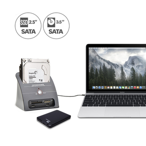 Nouvelle <span class=keywords><strong>station</strong></span> d'accueil à baie unique USB 3.0 pour disques durs SATA 2,5 pouces et 3,5 pouces - Product Image 4