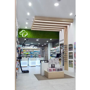 เฟอร์นิเจอร์ตกแต่งร้านค้าไม้แบบสั่งทำพิเศษ ดีไซน์ทันสมัย/คลาสสิก เป็นมิตรกับสิ่งแวดล้อม สำหรับการออกแบบตกแต่งภายในร้านขายยา - Product Image 5