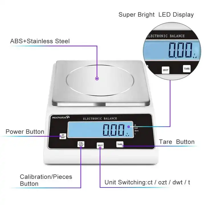 Weight 1000g/0.01g Precision Electronic Balance Digital Kitchen