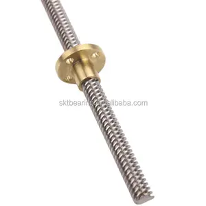 OEM Customized Bearings Brass Nut 10mm CNC Lead Screws