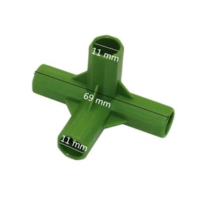 Giardino Agricoltura Coltivazione di <span class=keywords><strong>Piante</strong></span> <span class=keywords><strong>Scaffale</strong></span> Bordo Angolo di Connettore per 11mm Pianta Palo - Product Image 2