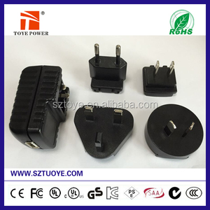 5 v 1a / 5 v 2a / 6 v 2a interchangeables plugs adaptateur <span class=keywords><strong>secteur</strong></span> <span class=keywords><strong>usb</strong></span> / <span class=keywords><strong>usb</strong></span> <span class=keywords><strong>chargeur</strong></span> universel avec US ue AUS UK plug - Product Image 1