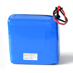 Lipo akku <span class=keywords><strong>3</strong></span>,7 v 100ah mit pcb und drähte für CCTV Kamera - Product Image 5