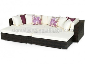 2015 nouveau design extérieur de rotin poly dim. transat.( us- 13023c) - Product Image 1