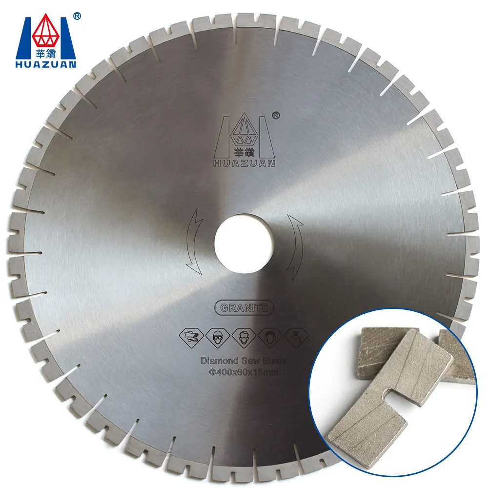 400มม.U ประเภท Segment Circular เพชรหินใบมีดตัดหินแกรนิต