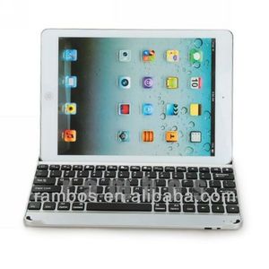 Aleación de aluminio inalámbrica bluetooth teclado 3.0 caso para cubrir ipad de aire - Product Image 1