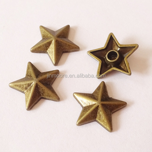 Laiton Antique Étoile <span class=keywords><strong>Rivet</strong></span> Pour Vélo Nailheads <span class=keywords><strong>Maroquinerie</strong></span> - Product Image 4