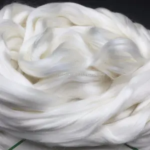 Fornitori della cina 100% pura seta bozzolo kibisu fiber di seta del nastro per materiale tessile tessuto