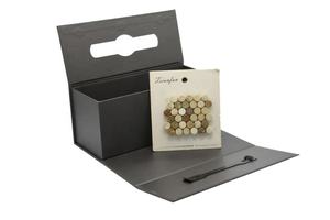 Tsianfan custom scatola per campioni in pietra nera al quarzo, scatola per campioni in acrilico, con coperchio, custodia per campione - Product Image 4