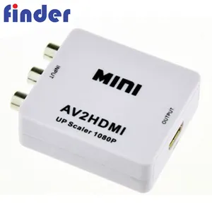 Mini adaptador de conversor de áudio, adaptador de conversor de áudio e vídeo av para hdmi, 1080p