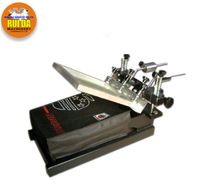 Ruida NS103 1 Warna 3 Stasiun Sederhana Manual Micro-adjustable Desktop Mesin Sablon Sutra untuk Kain - Product Image 5