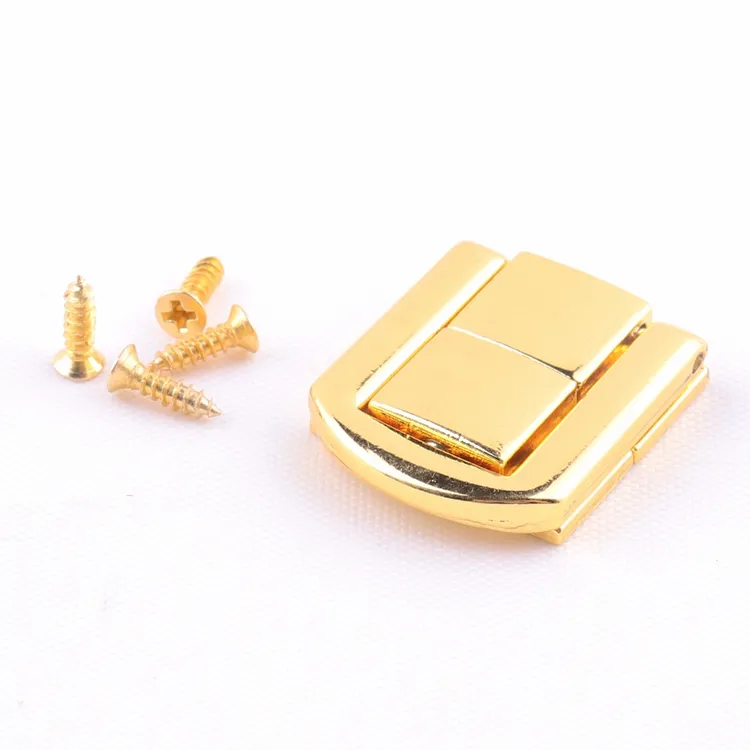 hot sale gold color in stock metal box bag accessories of lock for wooden jewelry box