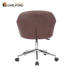Cadeira moderna do escritório Home do projeto com couro traseiro médio <span class=keywords><strong>Anji</strong></span> fabrica a cadeira marrom do escritório para o uso home - Product Image 4