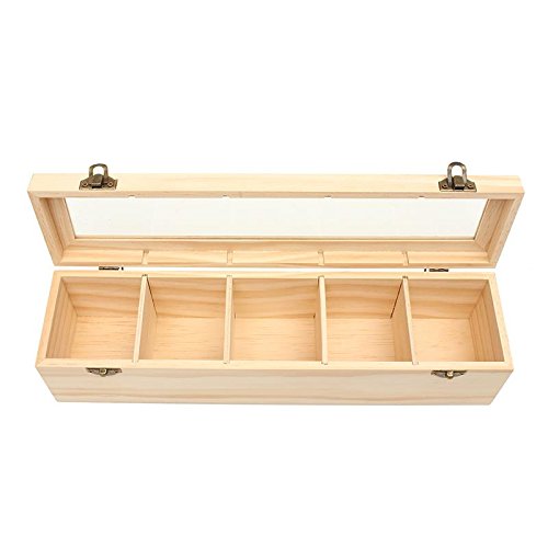 Антикварный комод олова Кадиллак держатель стеклянной крышкой из соснового дерева контейнер для хранения сухих продуктов Органайзер