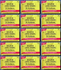 15 Bars Dr. Kaufmann Sulfur Zinc Oxide Medicated Soaps