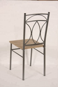 Bộ Phòng Ăn Kim Loại Đồ Nội Thất Sang Trọng Bộ Bàn Ăn Mặt Trên Bằng Gỗ Với 4 Ghế - Product Image 6